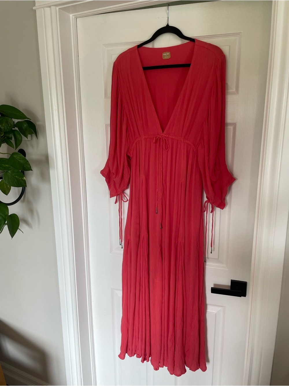 Free People Just Like Paradise Coral Maxi Dress - Picture 5 of 16